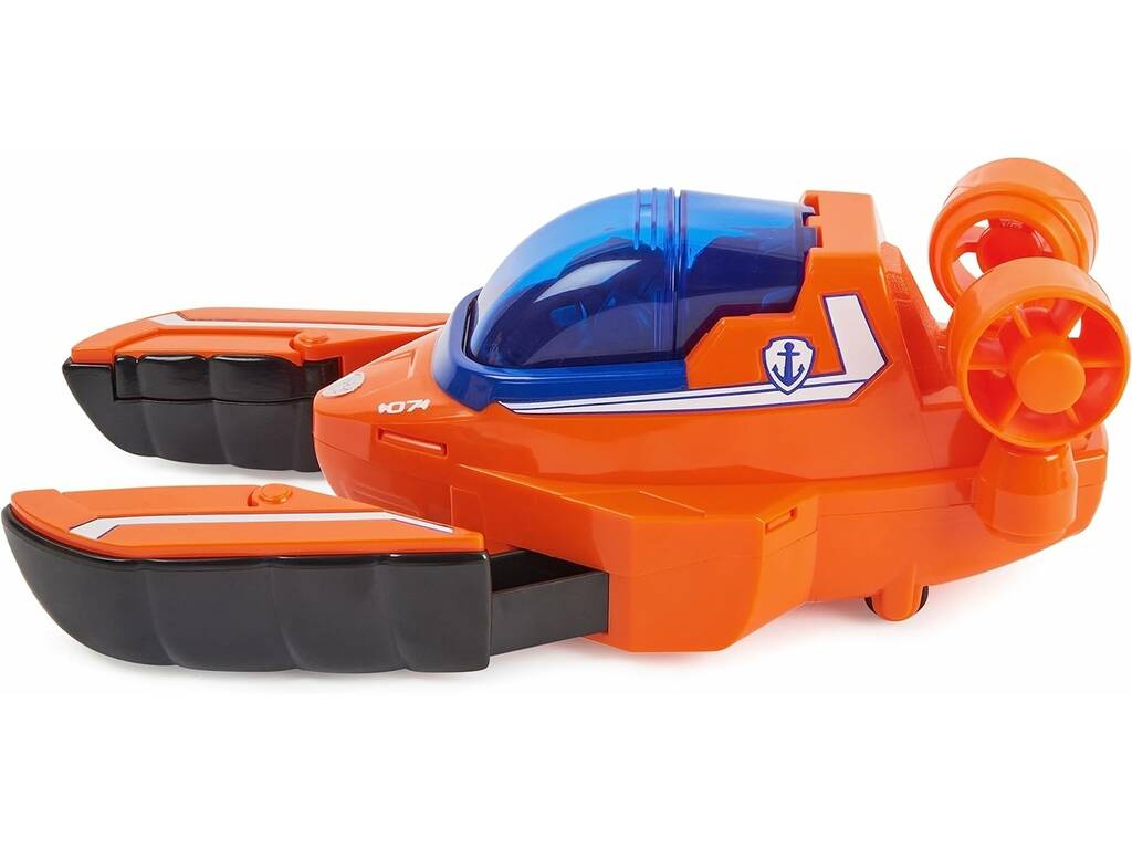 Patrulla Canina Aqua Pups Figura Zuma con Vehículo Spin Master 6066143