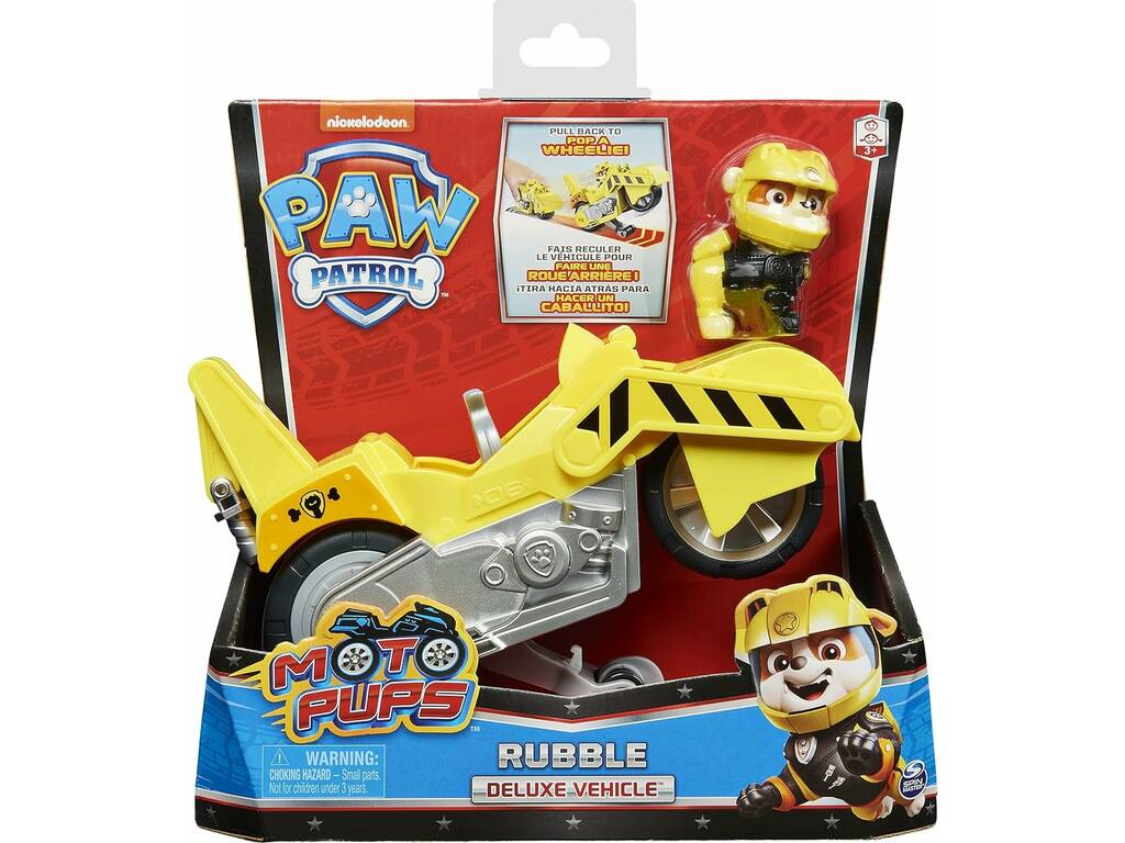 Paw Patrol Patrouille Canine Personnage avec véhicule MotoPups Spin Master 6059253