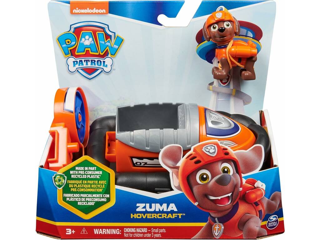 Paw Patrol Canina Figura Zuma e veicolo Hovercraft Spin Master 6069048
