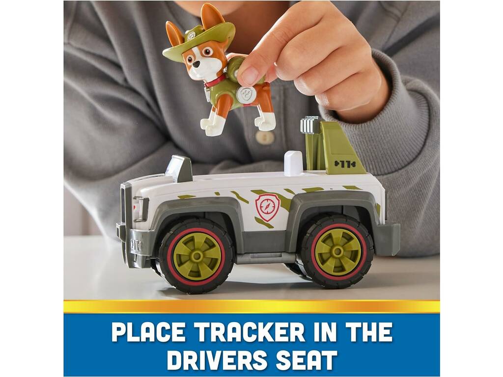 Paw Patrol Figure Canine Véhicule Trackler et Jungle Cruiser Spin Master 6069071