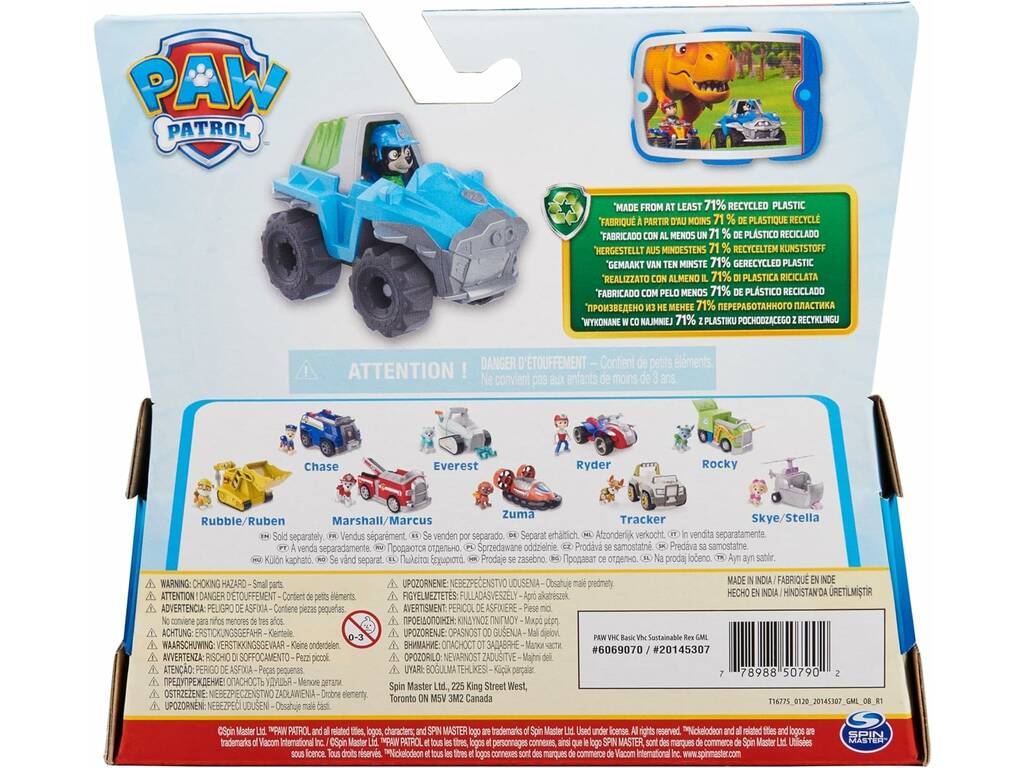 Patrouille Canine Figure Rex et Véhicule de Sauvetage Spin Master 6069070