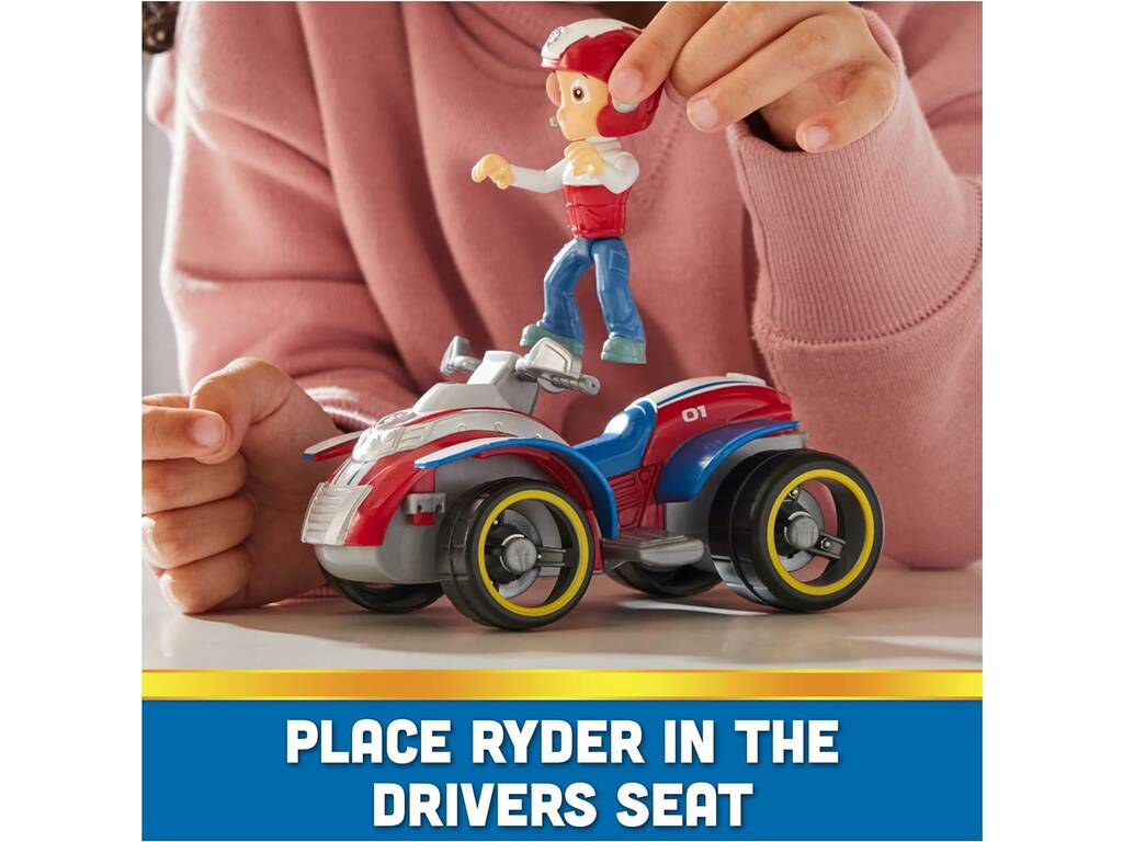 Paw Patrol Figurine canine Ryder et Spin Master ATV Rescue Vehicle 6069067