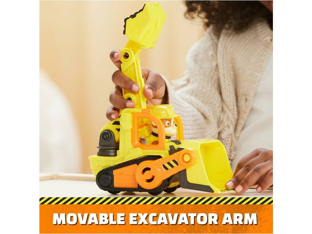 Véhicule Bulldozer Rubble Team avec figurine Rubble Spin Master 6066511