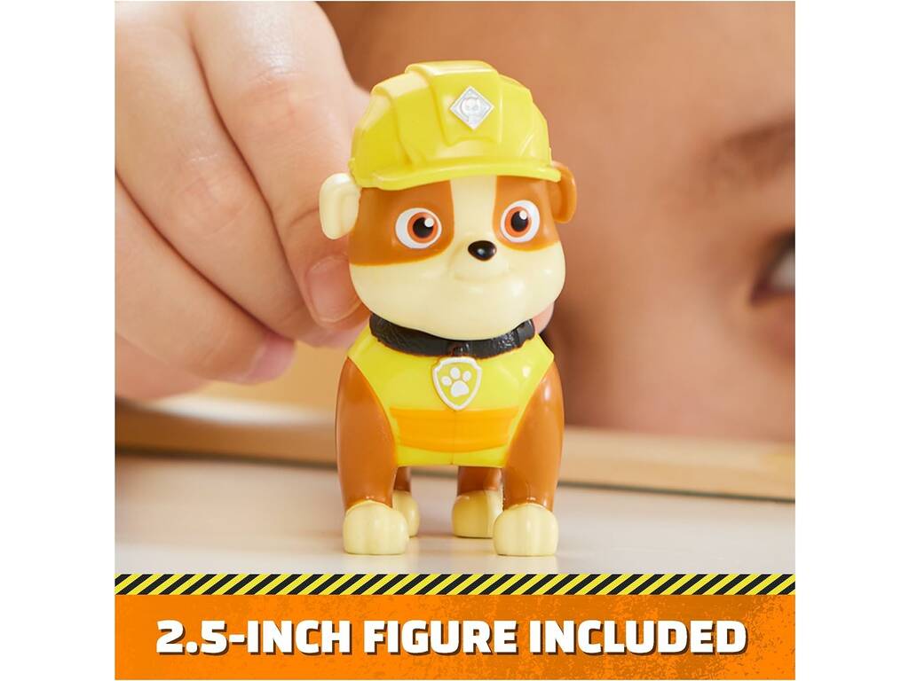 Véhicule Bulldozer Rubble Team avec figurine Rubble Spin Master 6066511