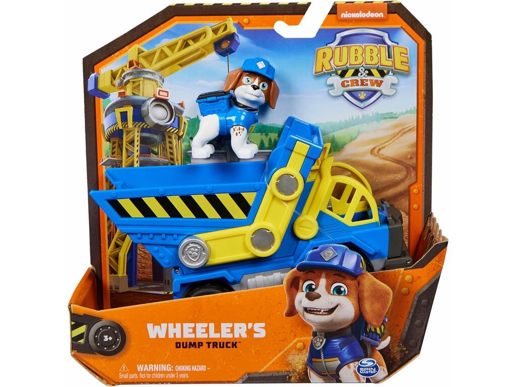 Veicolo Rubble Dumo Truck con figura Wheeler Spin Master 6066528
