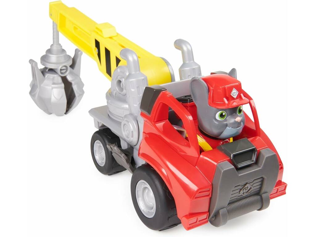 Veicolo Rubble Crane Grabber con figura di Rubble Spin Master 6066539