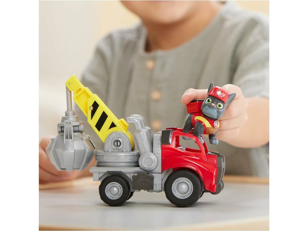 Veicolo Rubble Crane Grabber con figura di Rubble Spin Master 6066539