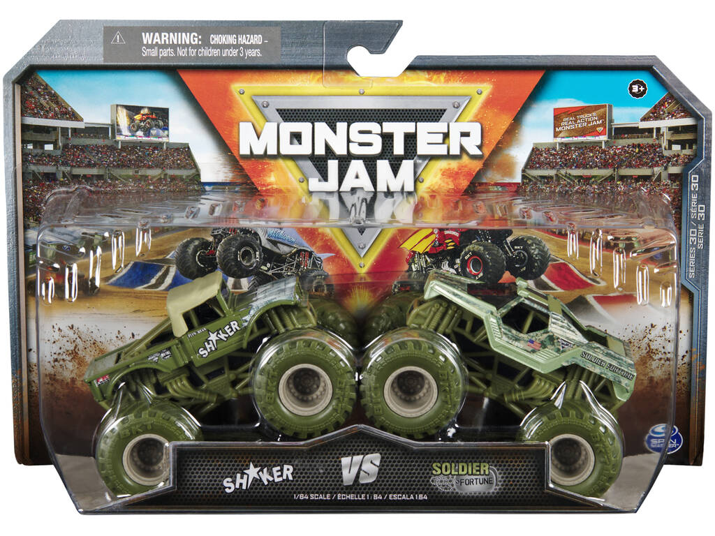Monster Jam Set 2 Veicoli 1:64 Spin Master 6064128