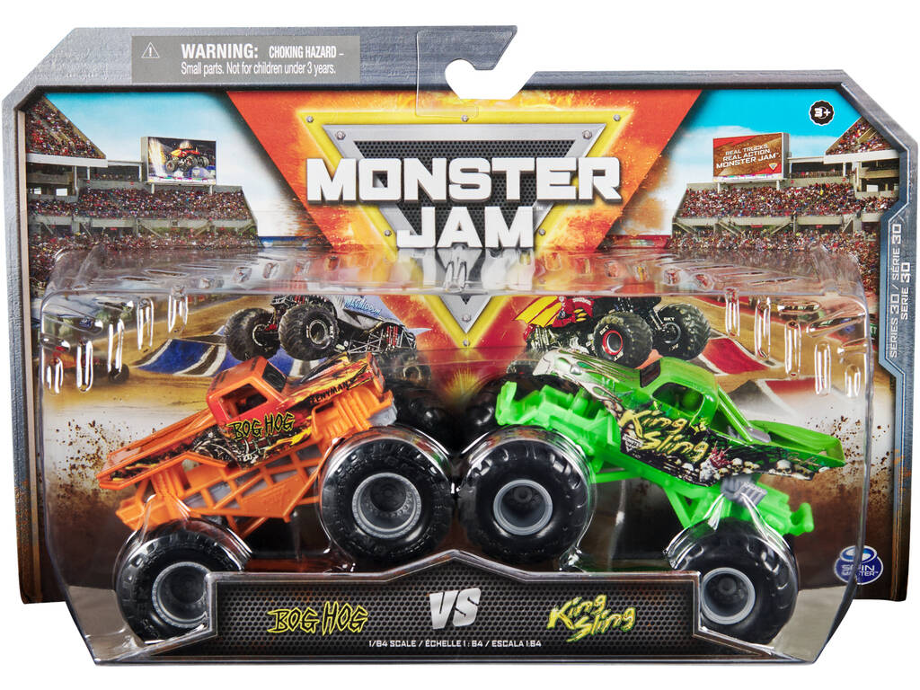 Monster Jam Set 2 Veicoli 1:64 Spin Master 6064128