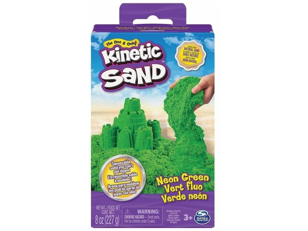 Kinetic Sand Boite de sable Magique couleur Neon Spin Master 6033332