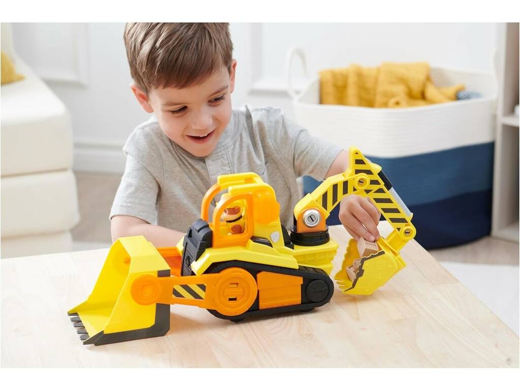 Rubble Team Bark Yard Deluxe Bulldozer Bark Yard Vehicle avec Rubble Spin Master Figure 6068074