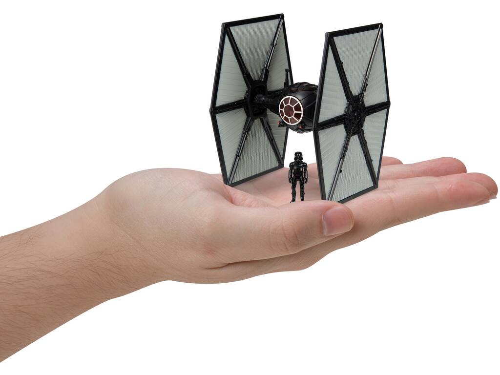 Star Wars Micro Galaxy Squadron First Order Tie Fighter avec Figurine Tie Pilot Jazwares 62610036