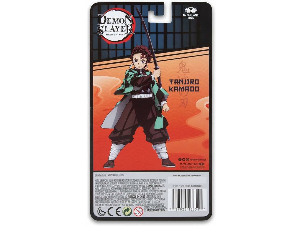 Demon Slayer Kimetsu No Yaiba figura da 12 cm. Tanjiro Kamado McFarlane Toys 64383652