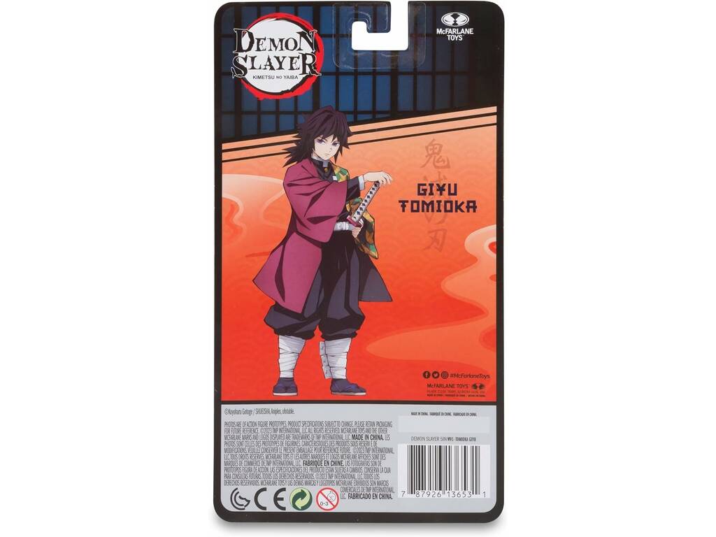 Demon Slayer Kimetsu No Yaiba figura da12 cm. Giyu Tomioka McFarlane Toys 64383653
