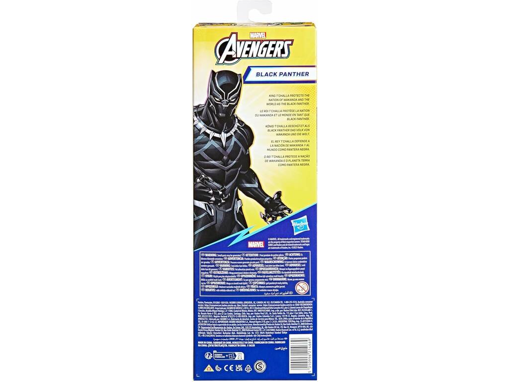 Avengers Figura di Black Panther Hasbro E7876