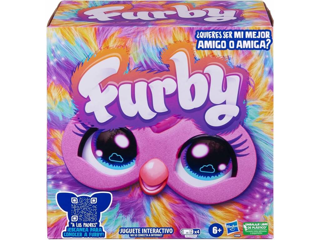 Jouet souple interactif Furby Colour Tie Dye Hasbro F8900