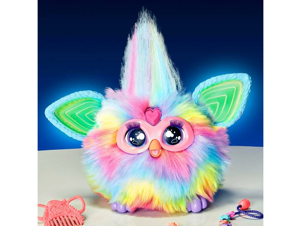Jouet souple interactif Furby Colour Tie Dye Hasbro F8900
