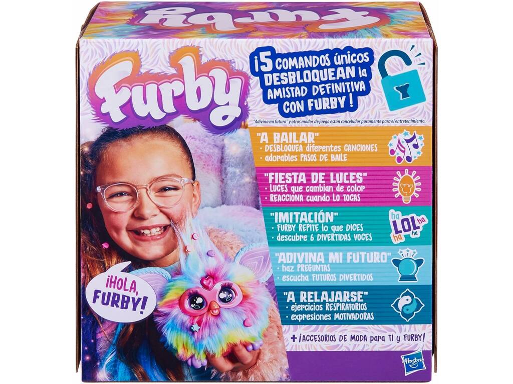 Jouet souple interactif Furby Colour Tie Dye Hasbro F8900
