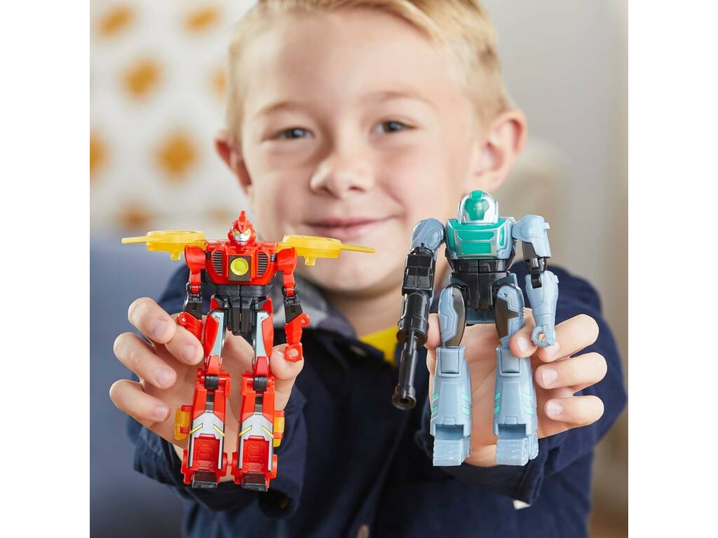 Transformers EarthSpark Figure Cyber Combiner Terran Twitch e Robby Malto Hasbro F8438