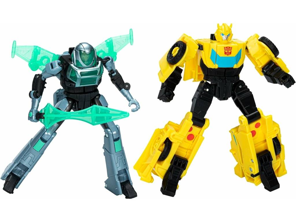 Transformers EarthSpark figure Cyber Combiner Bumblebee e Mo Malto Hasbro F8439