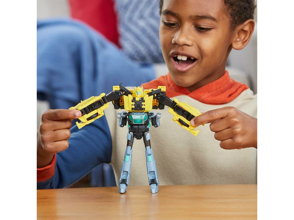 Transformers EarthSpark figure Cyber Combiner Bumblebee e Mo Malto Hasbro F8439