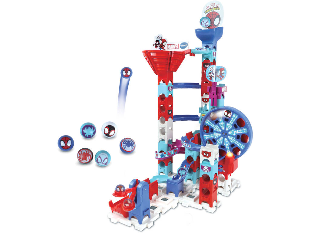 Marble Rush Spidey Circuito Biglie Interattivo Super Spin Challenge di Vtech 80-56171722
