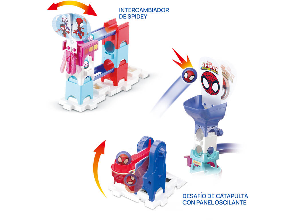 Marble Rush Spidey Circuito Biglie Interattivo Super Spin Challenge di Vtech 80-56171722