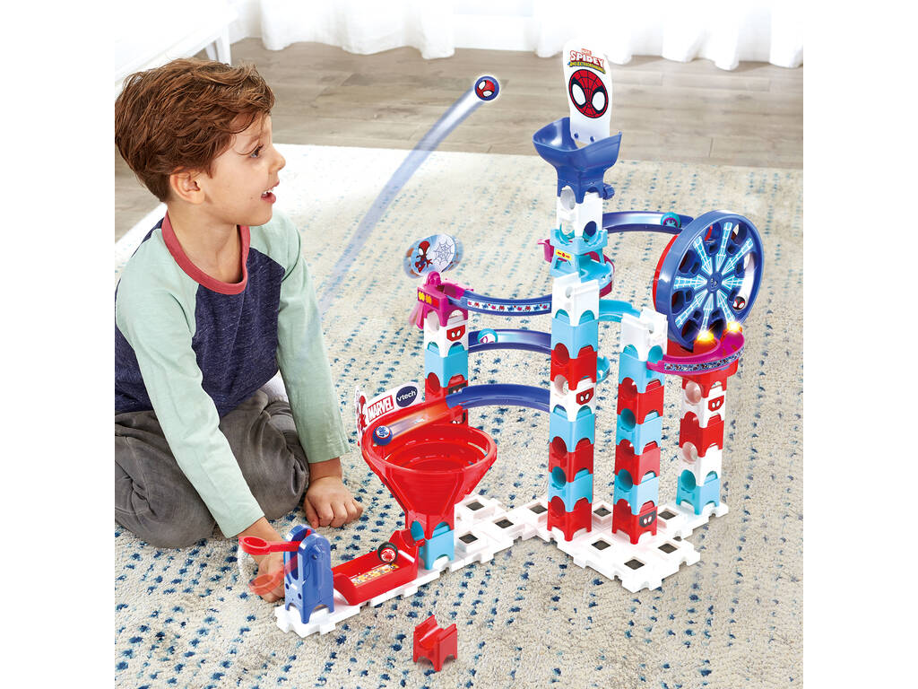 Marble Rush Spidey Circuito Biglie Interattivo Super Spin Challenge di Vtech 80-56171722