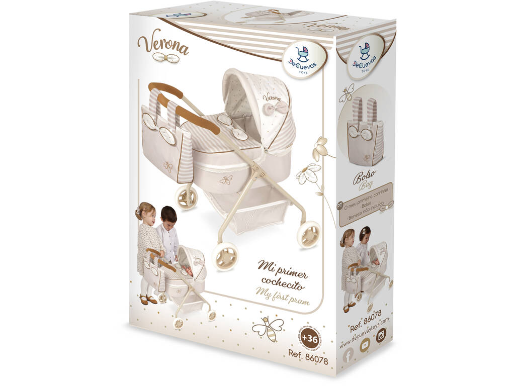 Mein erster Kinderwagen Puppenwagen Verona DeCuevas 86078
