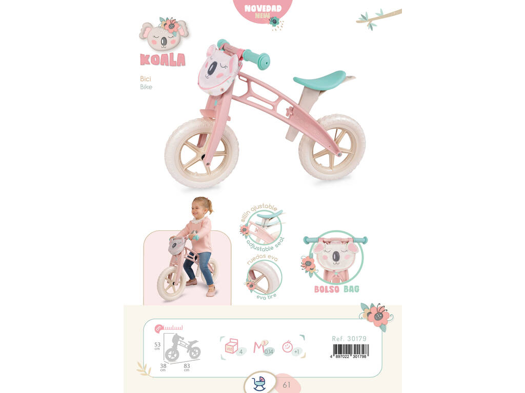 Vélo d'équilibre pour enfants Koala DeCuevas 30179