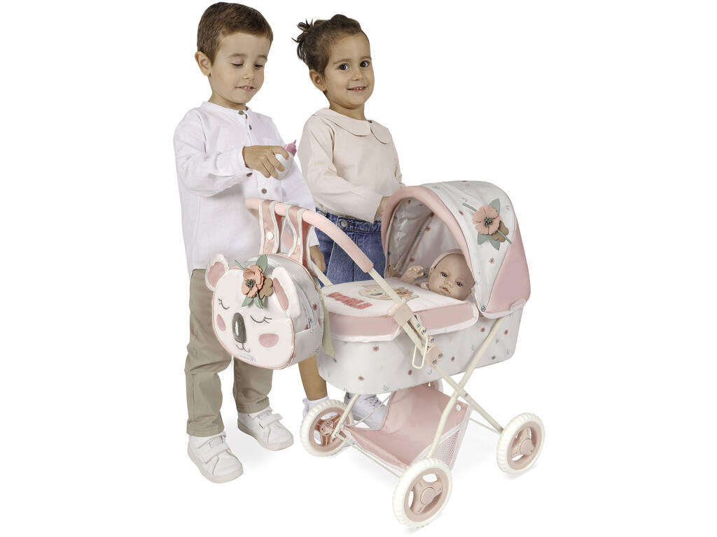 Chariot de poupée pliable Koala avec sac à dos DeCuevas 85079