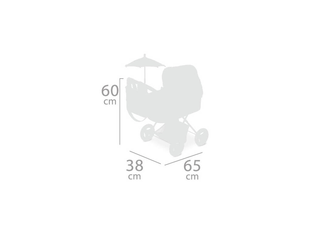 Chariot de poupée pliable Koala avec sac à dos DeCuevas 85079