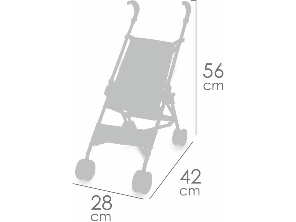 Passeggino per bambole con sedia pieghevole Koala DeCuevas 90079
