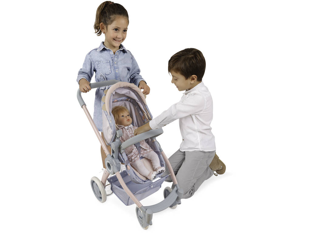 Chariot 3 en 1 pour poupées Coco avec sac à dos DeCuevas 80580