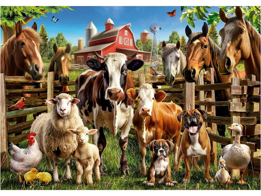 Puzzle 500 Les vilaines fermes Educa 19905