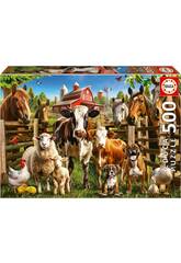 Puzzle 500 Die Naughties of the Educa Farm 19905