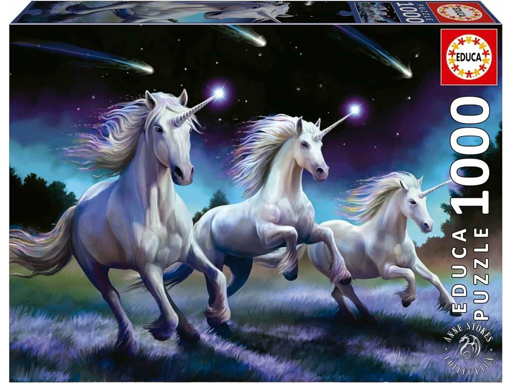 Puzzle 1000 Einhörner Anne Stokes Educa 19919
