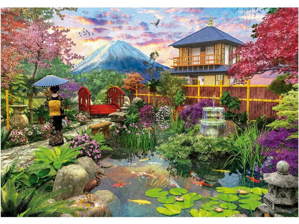 Casse-tête 1500 Jardin japonais Educa 19937