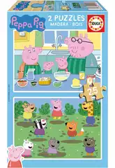 Puzzle Madera 2X25 Peppa Pig Educa 19995