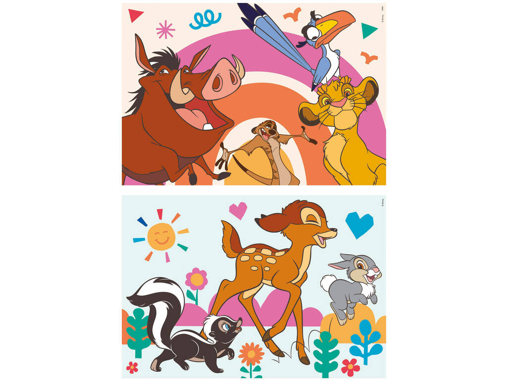 Puzzle en bois 2x16 pièces Disney Classics Educa 19981
