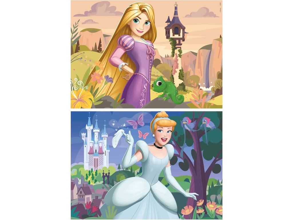 Puzzle 2x48 Raiponce et Cendrillon Educa 19997