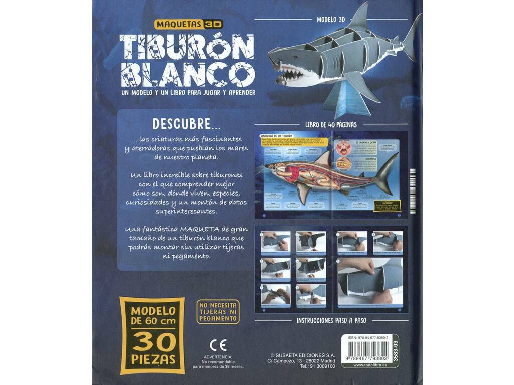 Modelli 3D Squalo bianco di Susaeta S3583003