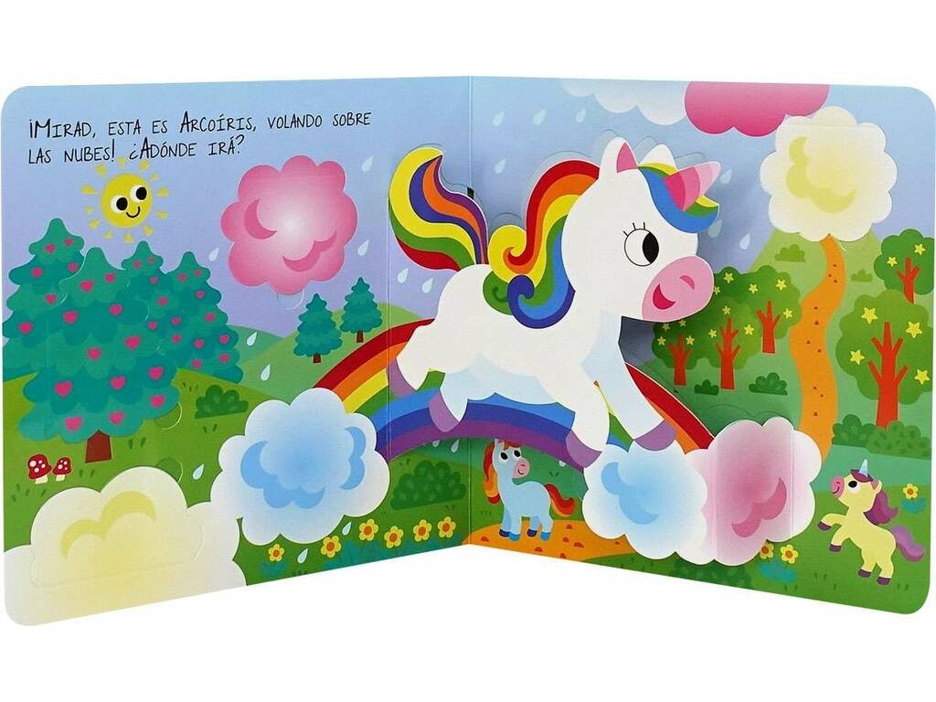 Libro Apri e scopri gli unicorni con pop-up e alette