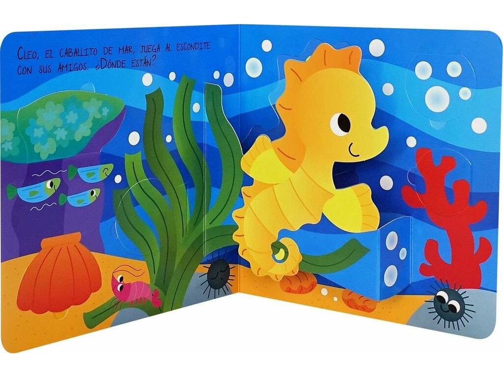 Libro Apri e scopri gli animali marini con pop-up e alette
