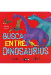 Livre de quête de dinosaures facile et difficile