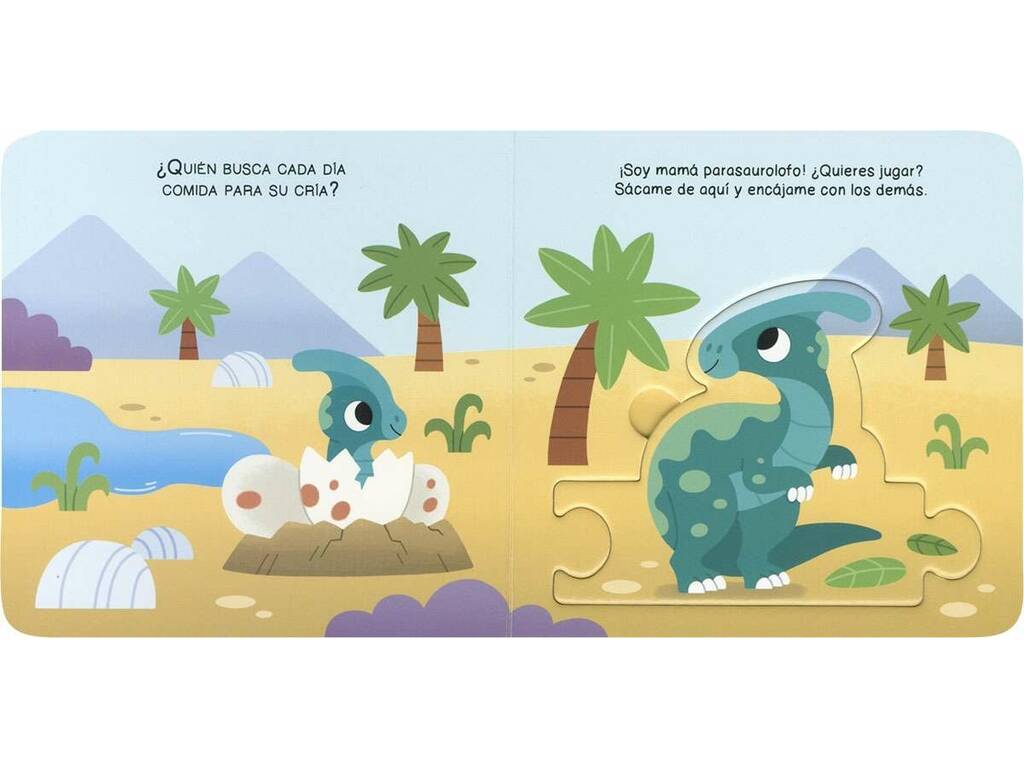 Libro I miei primi puzzle Dinosauri