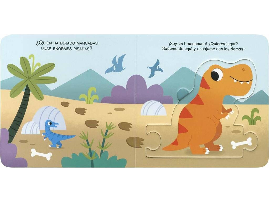 Libro I miei primi puzzle Dinosauri