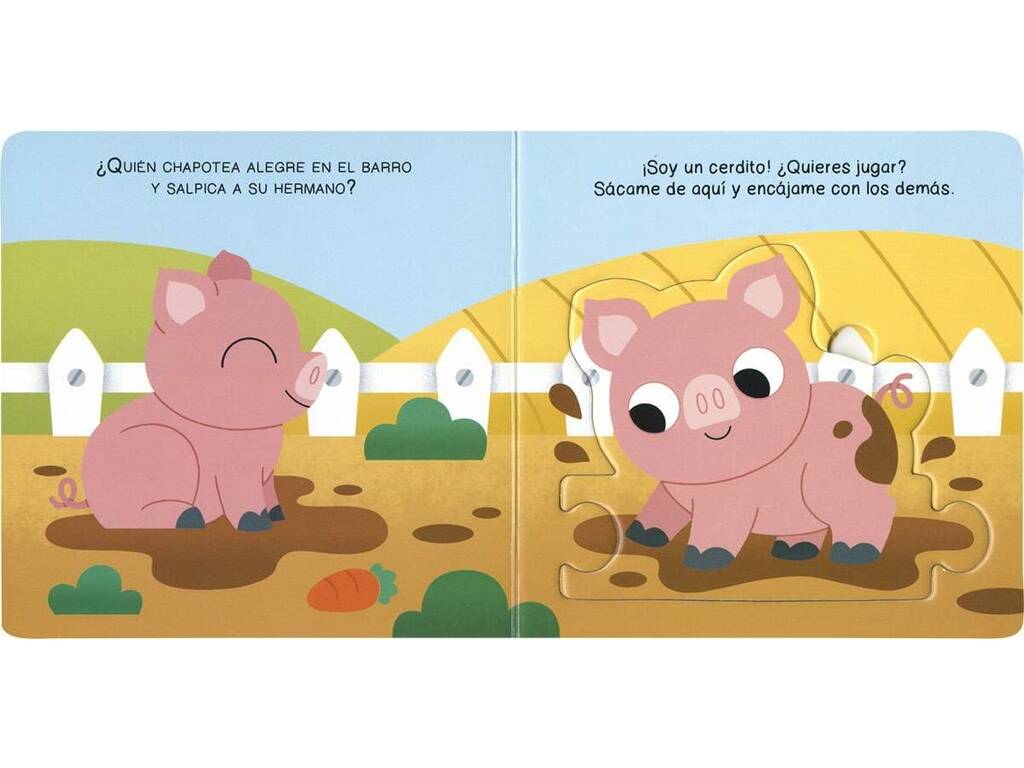 Libro I miei primi puzzle Animali della fattoria