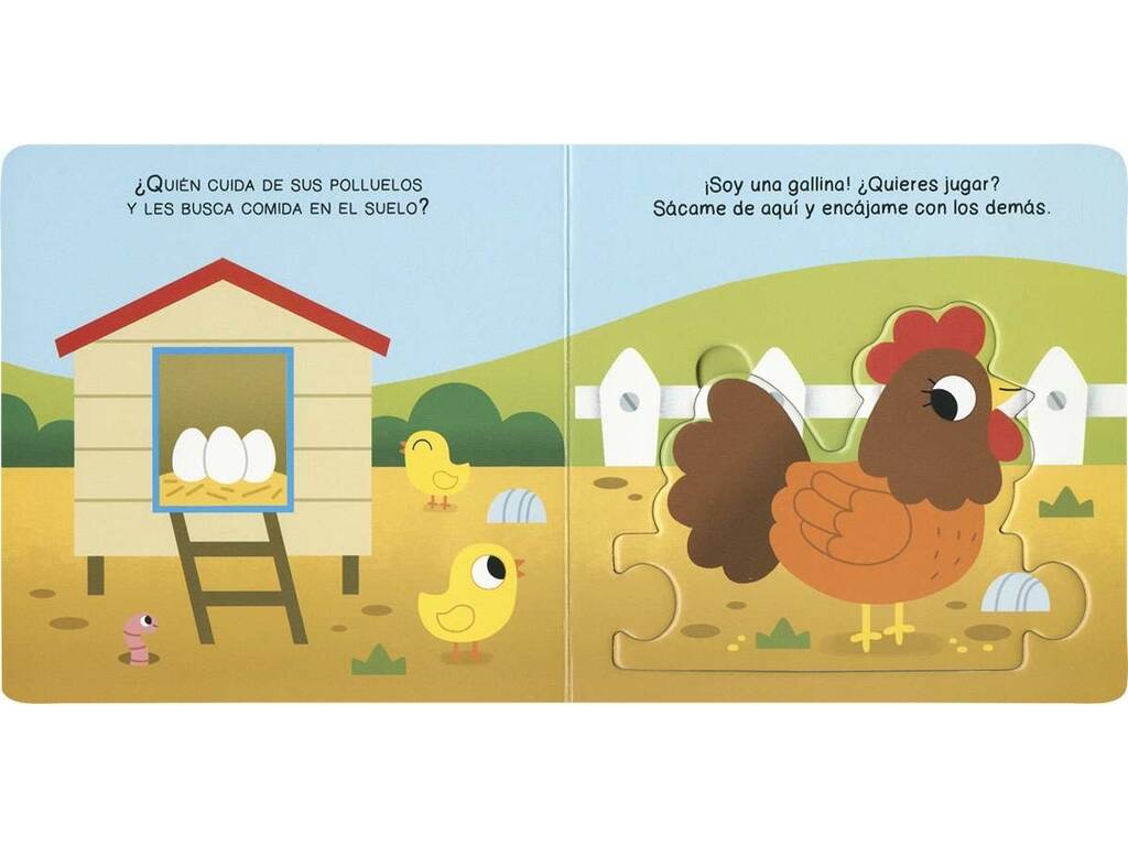 Libro I miei primi puzzle Animali della fattoria