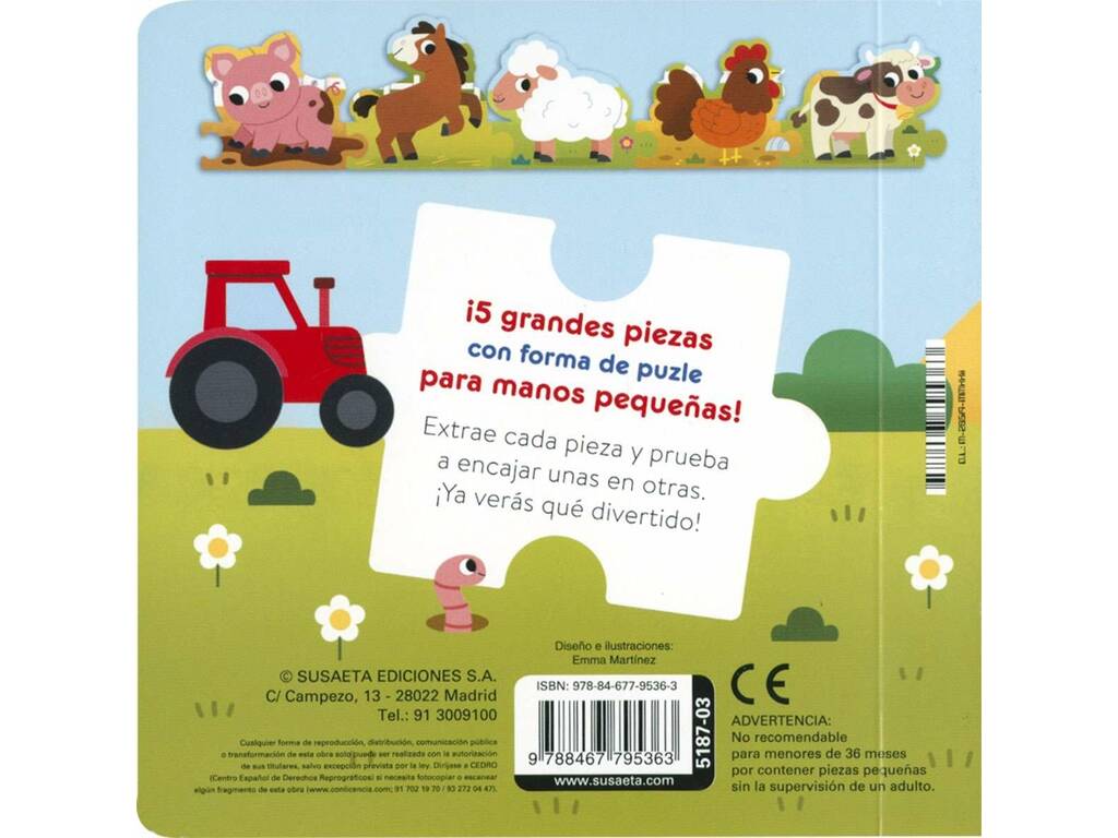 Libro I miei primi puzzle Animali della fattoria